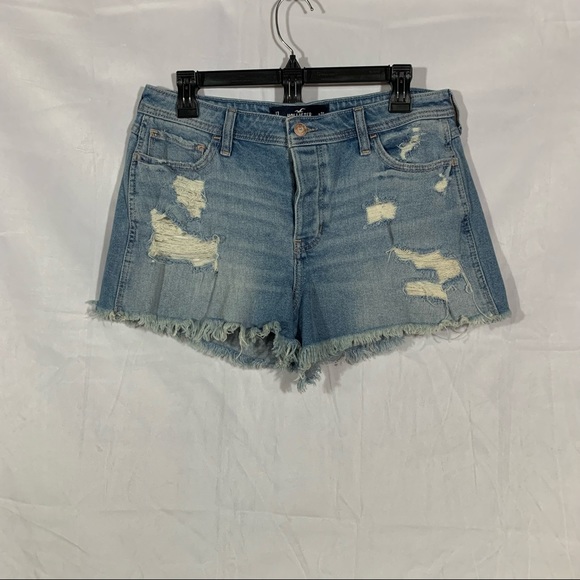 Hollister Pants - Hollister high-rise boyfriend shorts vintage stretch 13